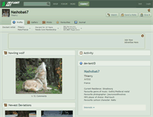 Tablet Screenshot of nashoba67.deviantart.com