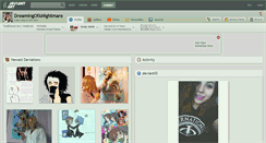 Desktop Screenshot of dreamingofanightmare.deviantart.com
