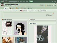 Tablet Screenshot of dreamingofanightmare.deviantart.com
