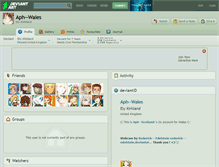 Tablet Screenshot of aph--wales.deviantart.com