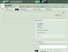 Tablet Screenshot of burntmilk.deviantart.com
