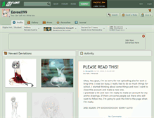 Tablet Screenshot of eeveex99.deviantart.com