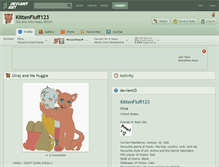 Tablet Screenshot of kittenfluff123.deviantart.com