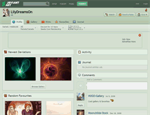 Tablet Screenshot of lilydreamson.deviantart.com