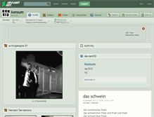 Tablet Screenshot of konsum.deviantart.com