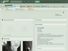 Tablet Screenshot of deviantad.deviantart.com