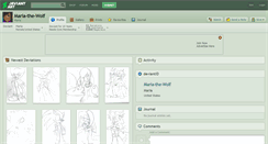 Desktop Screenshot of maria-the-wolf.deviantart.com