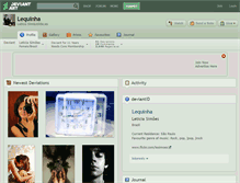 Tablet Screenshot of lequinha.deviantart.com
