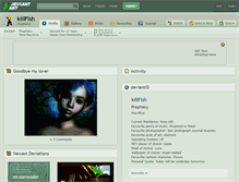 Tablet Screenshot of killfish.deviantart.com