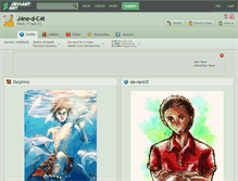 Tablet Screenshot of j4ne-d-c4t.deviantart.com