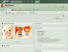 Tablet Screenshot of littlefishypie.deviantart.com