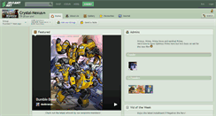 Desktop Screenshot of crystal-nexus.deviantart.com