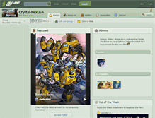 Tablet Screenshot of crystal-nexus.deviantart.com