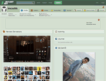 Tablet Screenshot of imcoolkk.deviantart.com