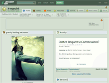 Tablet Screenshot of k-mancini.deviantart.com