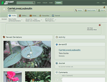 Tablet Screenshot of carrieloveslouboutin.deviantart.com