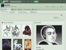 Tablet Screenshot of benthic.deviantart.com