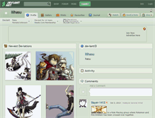 Tablet Screenshot of lilhasu.deviantart.com