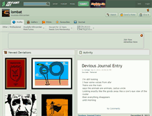 Tablet Screenshot of lombat.deviantart.com