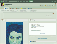 Tablet Screenshot of goat-foot-baa.deviantart.com