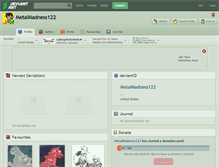 Tablet Screenshot of metalmadness122.deviantart.com