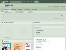 Tablet Screenshot of cookie8164.deviantart.com