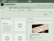 Tablet Screenshot of danielradcliffelover.deviantart.com