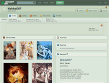 Tablet Screenshot of kleinkat007.deviantart.com