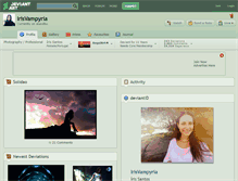 Tablet Screenshot of irisvampyria.deviantart.com