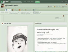 Tablet Screenshot of myonelastbreathx.deviantart.com