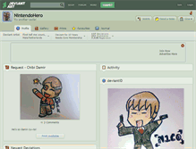 Tablet Screenshot of nintendohero.deviantart.com
