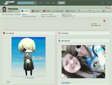 Tablet Screenshot of horizion.deviantart.com