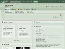 Tablet Screenshot of ivan-alvarez.deviantart.com