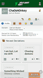 Mobile Screenshot of cha0sm0nkey.deviantart.com