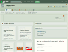 Tablet Screenshot of cha0sm0nkey.deviantart.com