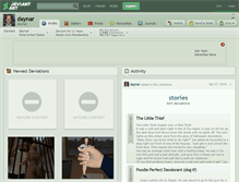 Tablet Screenshot of daynar.deviantart.com