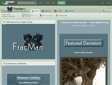 Tablet Screenshot of fracman.deviantart.com