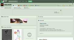 Desktop Screenshot of happy-panda.deviantart.com