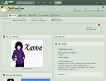Tablet Screenshot of chibiyue-chan.deviantart.com