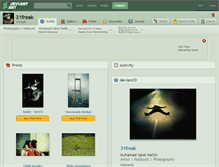 Tablet Screenshot of 31freak.deviantart.com