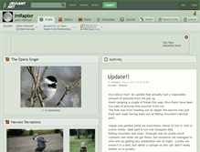 Tablet Screenshot of imraptor.deviantart.com