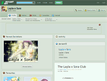 Tablet Screenshot of layla-x-sora.deviantart.com