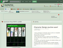 Tablet Screenshot of deathbyviola.deviantart.com