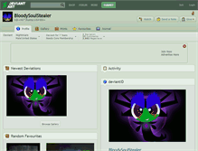 Tablet Screenshot of bloodysoulstealer.deviantart.com