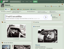 Tablet Screenshot of 3dueces.deviantart.com