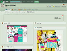 Tablet Screenshot of diamondlightart.deviantart.com
