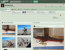 Tablet Screenshot of duncannuva.deviantart.com