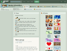 Tablet Screenshot of naruto-university.deviantart.com