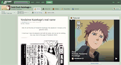 Desktop Screenshot of gold-dust-kazekage.deviantart.com