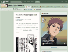 Tablet Screenshot of gold-dust-kazekage.deviantart.com